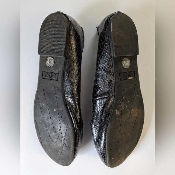 Snakeskin Loafer Size 8W - Picture 3 of 5